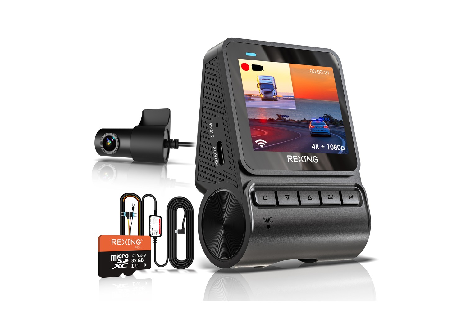 Rexing V1P Flex X4 Truck Dash Cam